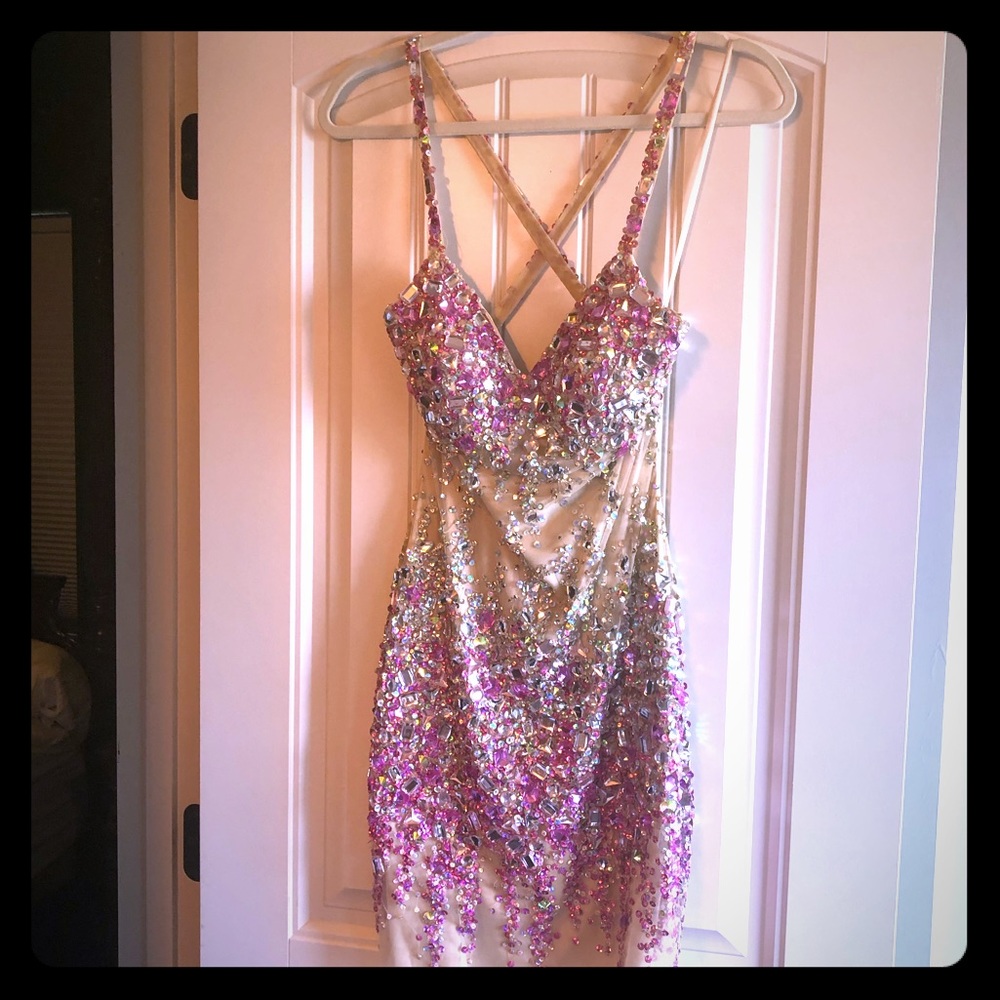 Faviana Pink dress
